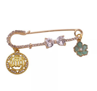 Baby Allah Flower Pin - Nasimi Jewels