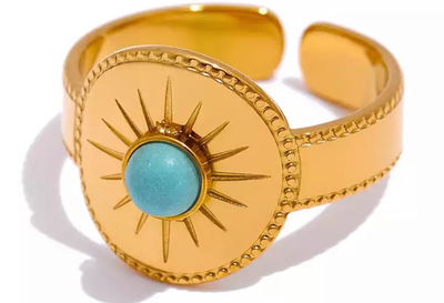 Blue Sun Ring - Nasimi Jewels